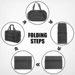Foldable Travel Duffle Bag, Airlines Approved Carry On Bag Weekender Overnight B... - Image 7