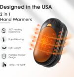 AI Hand Warmers Rechargeable 2 Pack, AI Smart Chips Electric Hand Warmers, 20Hrs... - Image 3