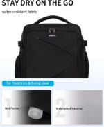 ECOHUB Carry On Travel Backpack, Expandable Airlines Personal Item Bag 18x14x8, ... - Image 7