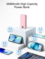20000mAh Ultra-Portable-Charger-Power-Bank PD20W with Built in Cables&AC Wall Pl... - Image 7