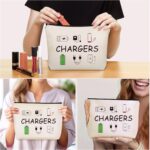 Charger Makeup Bag: Charging Cord Electronics Accessories Themed Cosmetic & Toil... - Image 4