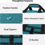 MIER Foldable Duffle Bag with Shoe Compartment 50L Travel Duffel Bags for Men Wo... - Image 7