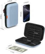 Shockproof Hard Shell Carrying Case - Light-Blue Case for External Hard Drive, P... - Image 3