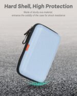 Shockproof Hard Shell Carrying Case - Light-Blue Case for External Hard Drive, P... - Image 4