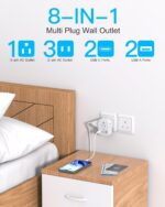 Travel Cruise Ship Essentials, Multi Plug Wall Outlet Extender with 4 Outlets 4 ... - Image 3