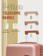 Carry On Luggage 22x14x9 Airline Approved, 20-inch Hard Shell Suitcases with Whe... - Image 3