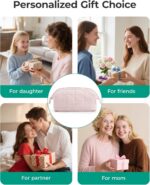 BAGSMART Makeup Bag Travel Cosmetic Bag, Puffy Padded Make Up Bags for Women Mak... - Image 3