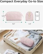 BAGSMART Makeup Bag Travel Cosmetic Bag, Puffy Padded Make Up Bags for Women Mak... - Image 6