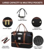 Travel Duffle for Women Weekender Bags - Large Duffel Overnight Bag with Shoe Co... - Image 5