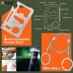 Alritz Emergency Survival Kit, for Men 12 in-1 Outdoor Survival Gear Lifesaving ... - Image 6