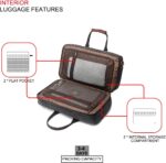 Duffle Bag for Men Waterproof Genuine Leather Canvas Travel Duffel Bags for Wome... - Image 4