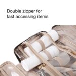 BAGSMART Toiletry Bag Travel Bag with Hanging Hook, Water-resistant Makeup Cosme... - Image 5