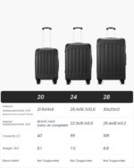 Luggage Sets 5 Piece, Hardside Suitcase with Wheels, TSA Approved, White Brown - Image 9