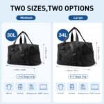 BAGSMART Gym Bag for Women, Carry on Weekender Overnight Bag, Travel Duffel Bags... - Image 3
