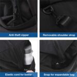 BAGSMART Gym Bag for Women, Carry on Weekender Overnight Bag, Travel Duffel Bags... - Image 5