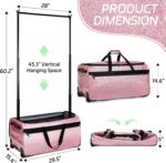 Dance Bag with Garment Rack, OMIDEL 29" Rolling Dance Competition Duffle Bag wit... - Image 5