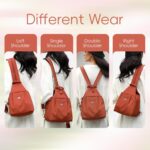 Oxford Clothlarge Convertible Capacity Backpack Bags,Comfortable Convenient Comm... - Image 3