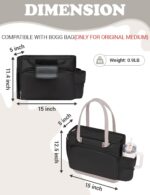 Nyton Organizer Insert Outer Pocket Cover Only for Medium Original Bogg Bag, Acc... - Image 3
