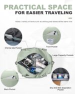 Spirit Travel Duffel - 18x14x8 Inches Weekender Overnight Bag with Shoes Compart... - Image 4