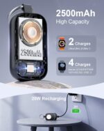 2500mAh Portable Charger for Apple Watch - Magnetic Fast Charging for Apple Watc... - Image 3