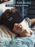 LC-dolida Sleep Headphones, 3D Sleep Mask Bluetooth Wireless Music Eye Mask, Sle... - Image 4