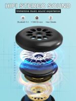 LC-dolida Sleep Headphones, 3D Sleep Mask Bluetooth Wireless Music Eye Mask, Sle... - Image 6