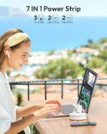 NTONPOWER Travel Power Strip, Travel Essentials, Cruise Essentials 3 Outlets 4 U... - Image 4