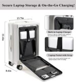 feilario 20in Hardside Spinner Wheel Luggage with Zipper Closure, Built-In TSA l... - Image 3