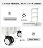 feilario 20in Hardside Spinner Wheel Luggage with Zipper Closure, Built-In TSA l... - Image 6