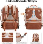 Bagsure Travel Backpack Carry On Backpack 42L Flight Approved, Expandable Laptop... - Image 5