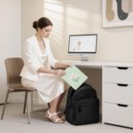 Backpack for Women,College Backpack,Quilted Casual Daypack,Waterproof Bookbag fo... - Image 8