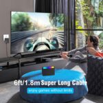 2-Pack Switch 2 Charger - AC Adapter for Nintendo 2 /Nintendo1, 6FT Charging Cab... - Image 4