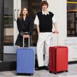 mixi 24 Inch Large Expandable Checked Luggage PC Hard Shell Suitcase Top Opening... - Image 3