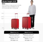 mixi 24 Inch Large Expandable Checked Luggage PC Hard Shell Suitcase Top Opening... - Image 7