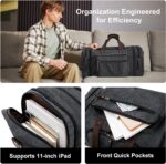 Canvas Expandable Duffle Bag for Men Traveling, Luggage Travel Bag Weekender Ove... - Image 7