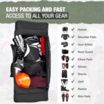 Jetstream Heavy Duty Multi Pocket Durable Sports Gym Equipment Travel Duffel Bag - Image 6