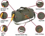 Rothco Canvas Equipment Duffle Bag – Travel & Gym Bag with Heavyweight Cotton Ca... - Image 5