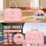 Large Travel Duffle Bag for Women,Carry on Overnight Bag Weekender Bags with Toi... - Image 4