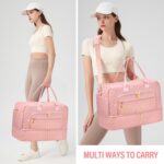 Large Travel Duffle Bag for Women,Carry on Overnight Bag Weekender Bags with Toi... - Image 7