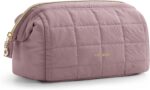 BAGSMART Makeup Bag Travel Cosmetic Bag, Puffy Padded Make Up Bags for Women Mak... - Image 2