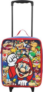 Bioworld Super Mario Bros Character Group Shot 14" Youth Blue Pilot Case - Image 2