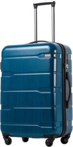Coolife Medium Checked Luggage Hardside PC+ABS Suitcase with TSA Lock, Lightweig... - Image 2