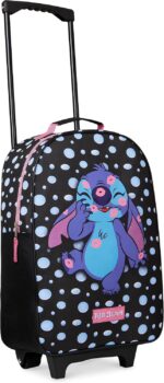 Disney Kids Rolling Luggage 16×11 in, 16‑L Carry‑On Suitcase with Wheels, Foldab... - Image 2