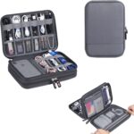 Electronic Cable Organizer Bag - Portable Travel Double Layers Electronic Digita... - Image 2