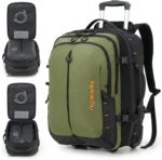 Fanwoli Rolling Vacuum Backpack Travel with One-Button Compression, 55L Expandab... - Image 2