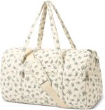 Gym Bag for Women, Cute Duffle Bag, Quilted Duffle Bag for Travel, Floral Duffle... - Image 2