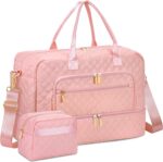 Large Travel Duffle Bag for Women,Carry on Overnight Bag Weekender Bags with Toi... - Image 2