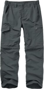 Mens Hiking Pants Convertible Lightweight Quick Dry Zip Off Fishing Safari Campi... - Image 2