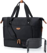 Missnine Weekender Bag for Women, Foldie Travel Bag Expandable with Shoes Compar... - Image 2