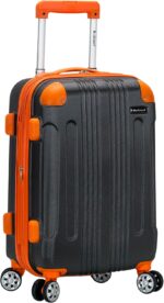 Rockland London Hardside Spinner Wheel Luggage, Charcoal, Carry-On 20-Inch - Image 2